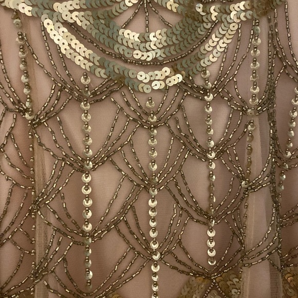 Sue Wong 1920’s Sequin and Feathers  Flapper Dress - Picture 9 of 12